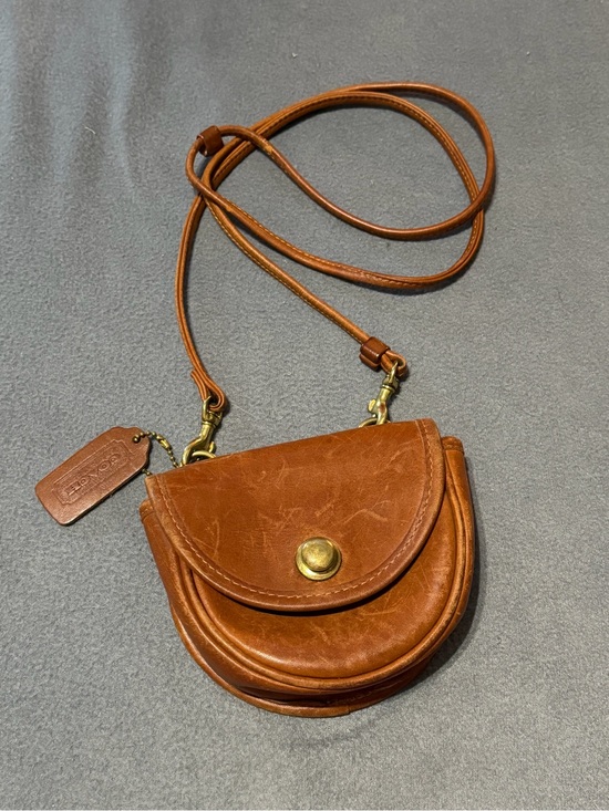 Coach Handbags - AS IS Vintage Coach Brown Leather Crossbody Belt Bag